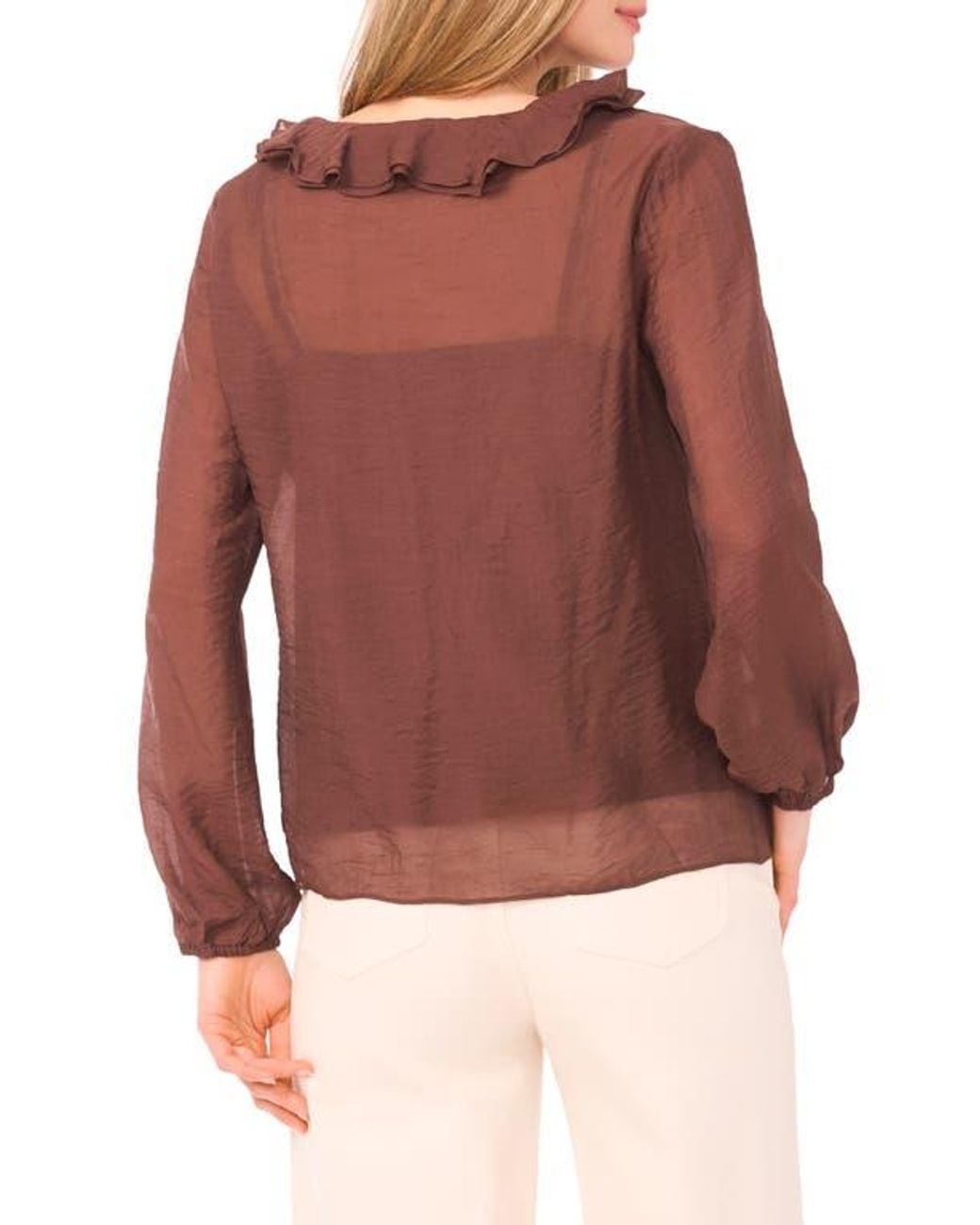 Halogen® Red Ruffle Top