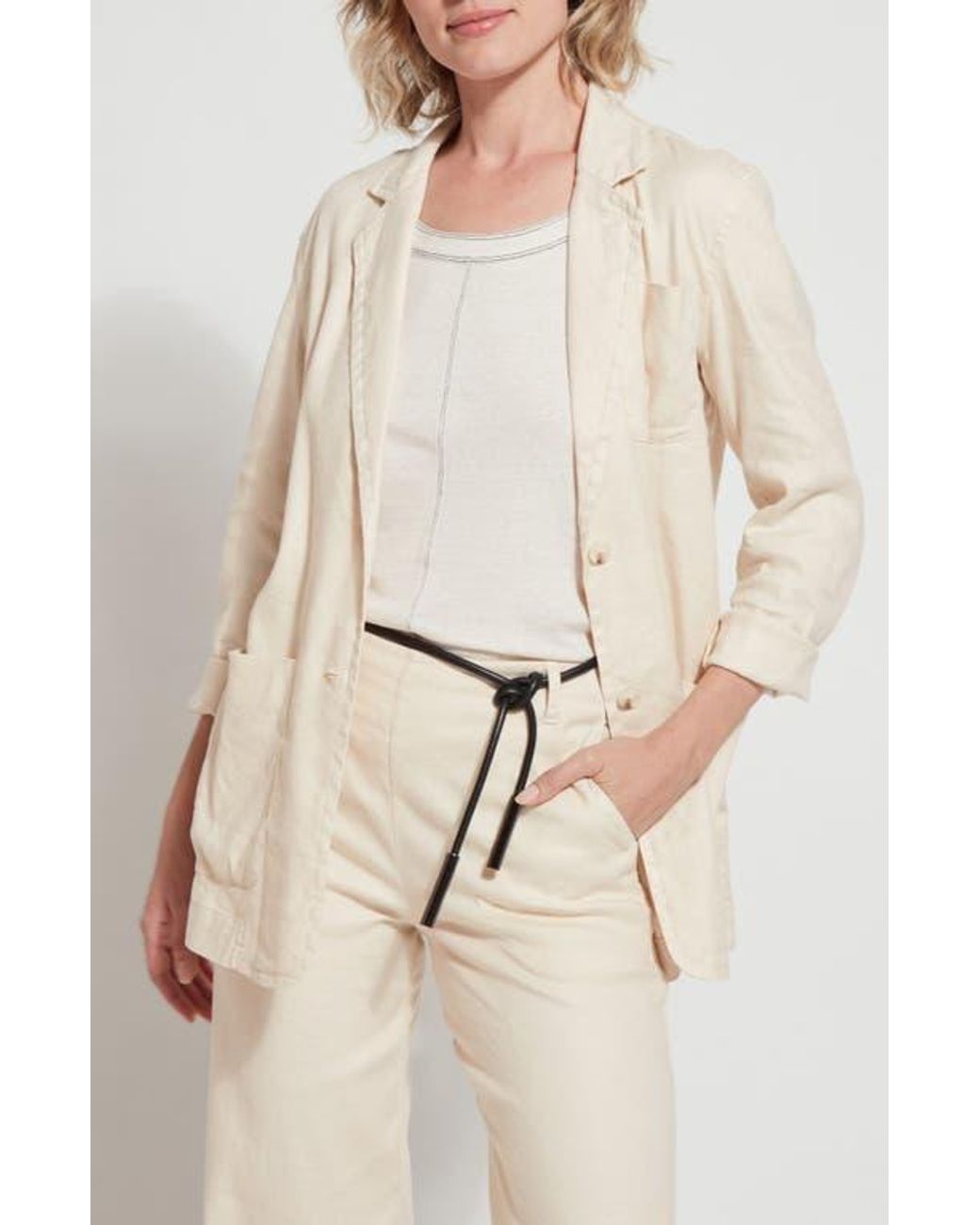 Lyssé Natural Brooke Belted Blazer