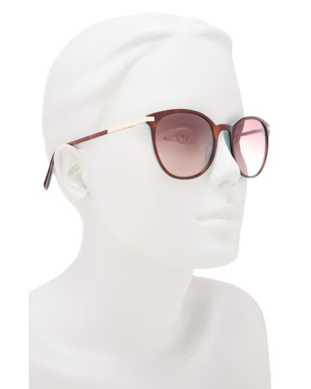 Ted Baker Pink 53Mm Round Sunglasses