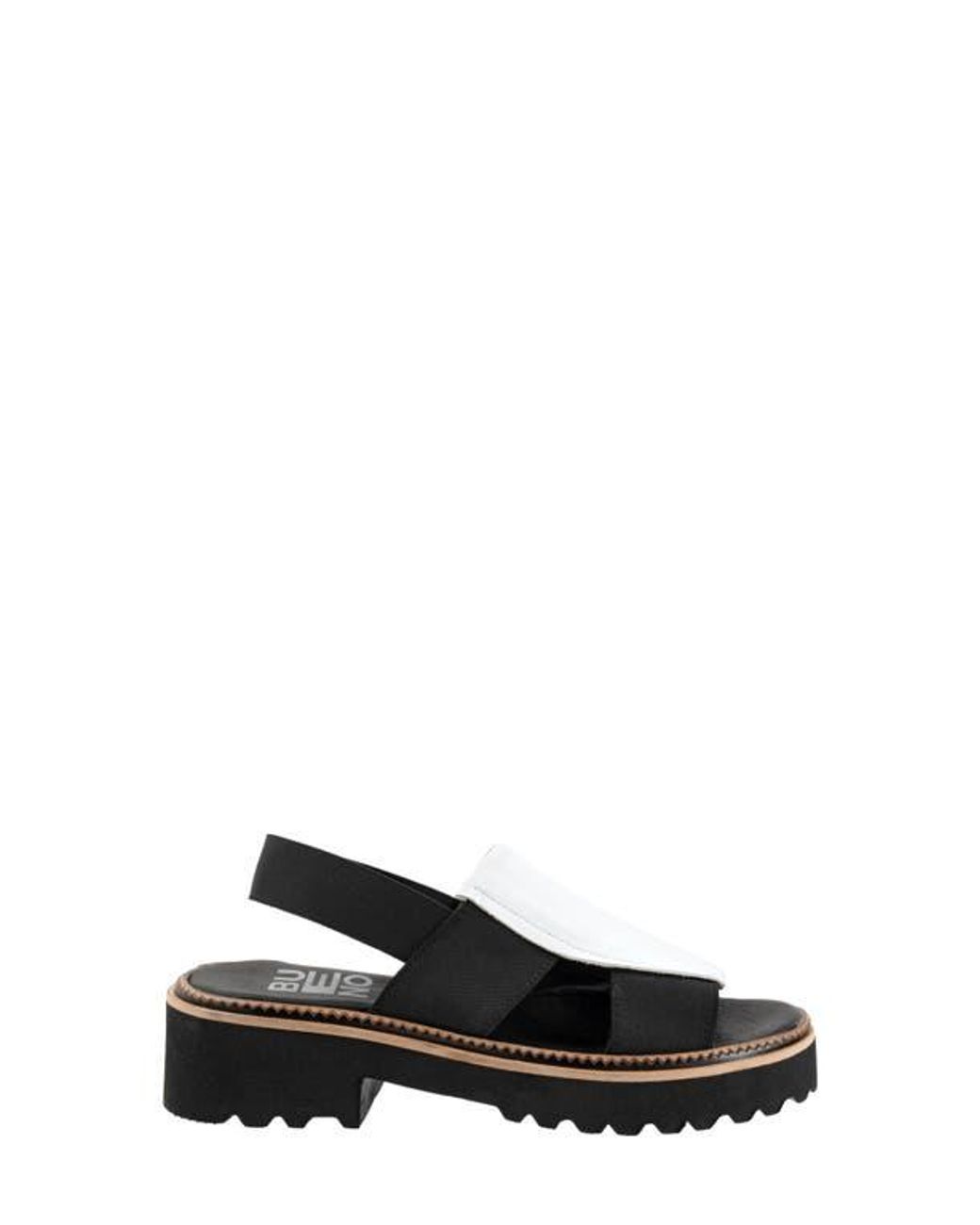 BUENO Black Amy Slingback Platform Sandal