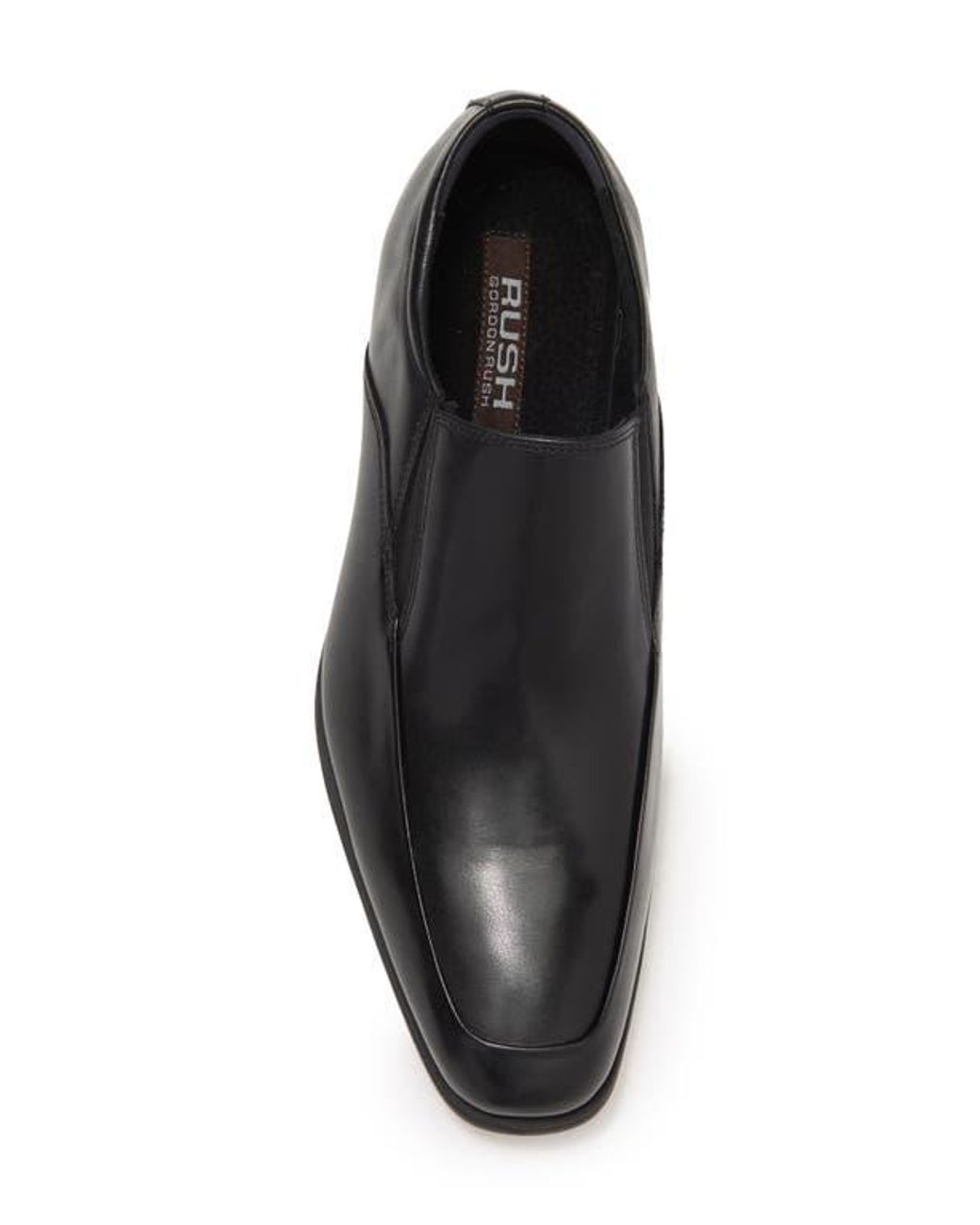 Gordon Rush Black Jackson Slip-On Leather Loafers for men