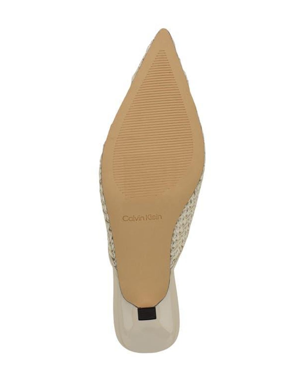 Calvin Klein Natural Camily Pointed Toe Mule