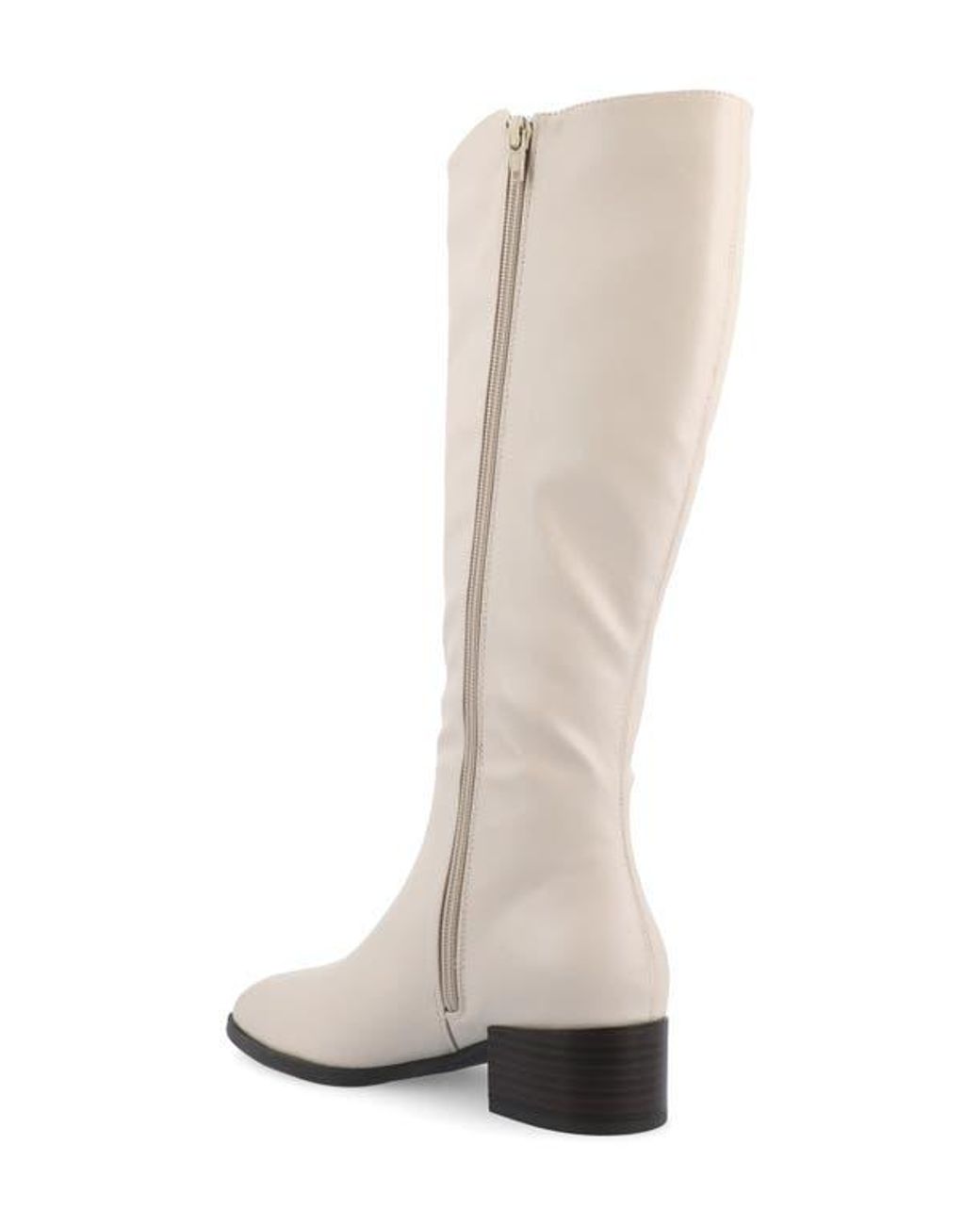 Journee Collection White Devri Tall Boots