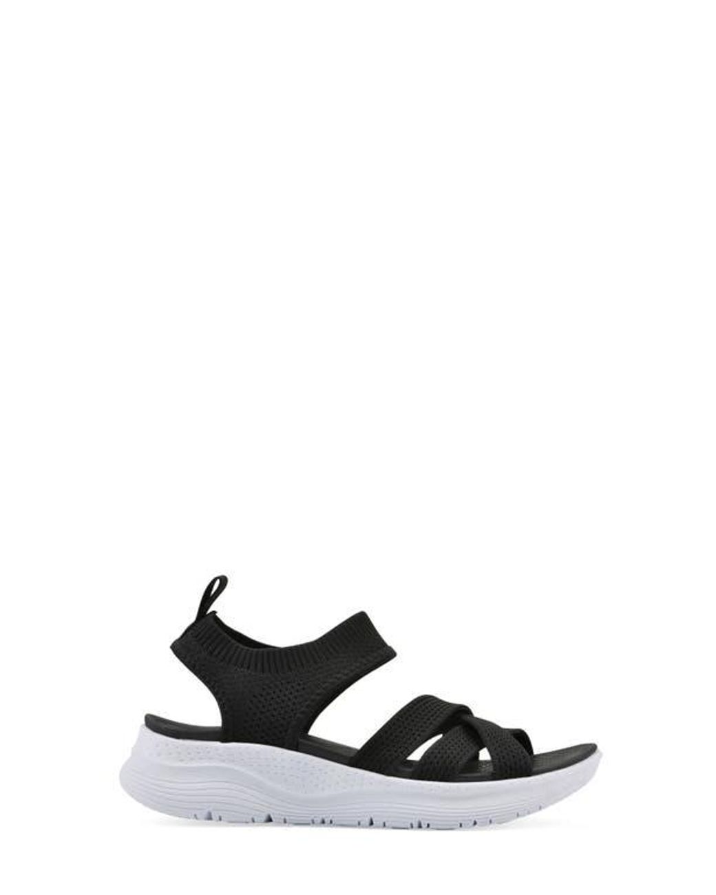 White Mountain Black Charry Knit Sandal