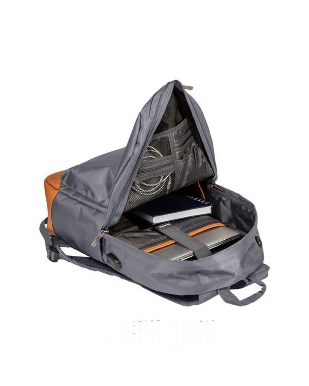 CHAMPS Gray Water Resistant Nylon Backpack for men