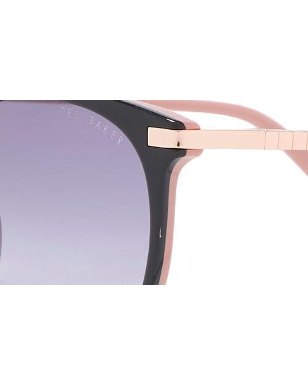 Ted Baker Black 53Mm Round Sunglasses