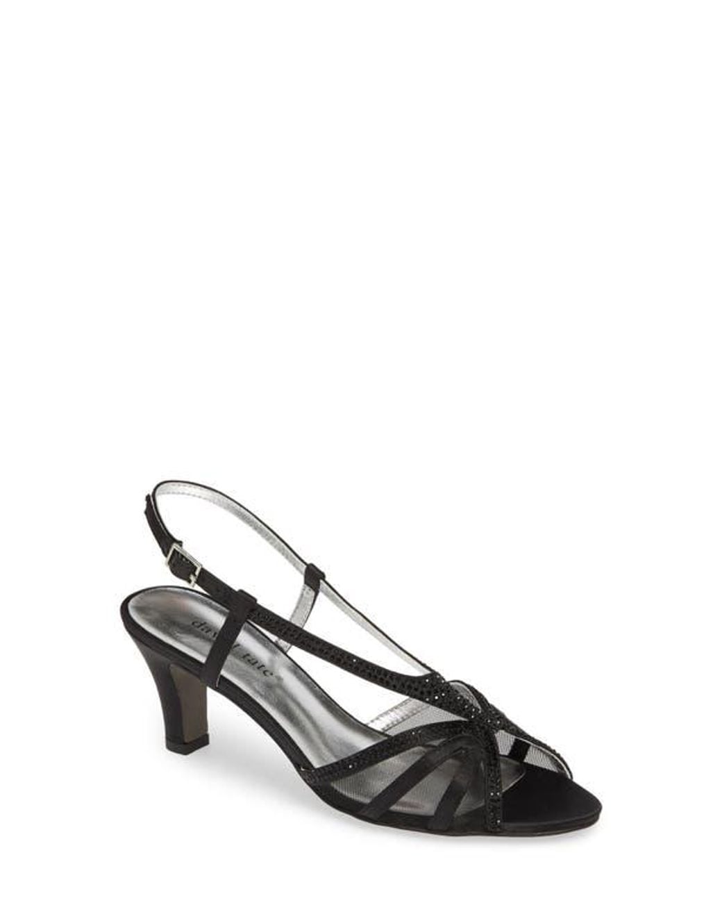 David Tate Black Refined Sandal