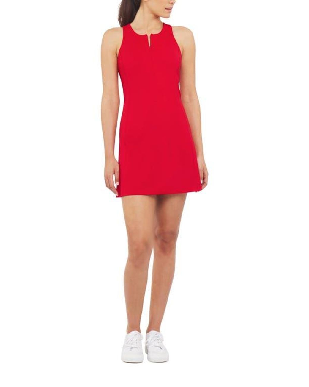 Spanx Red Spanxshape Get Moving Zip Front Dress