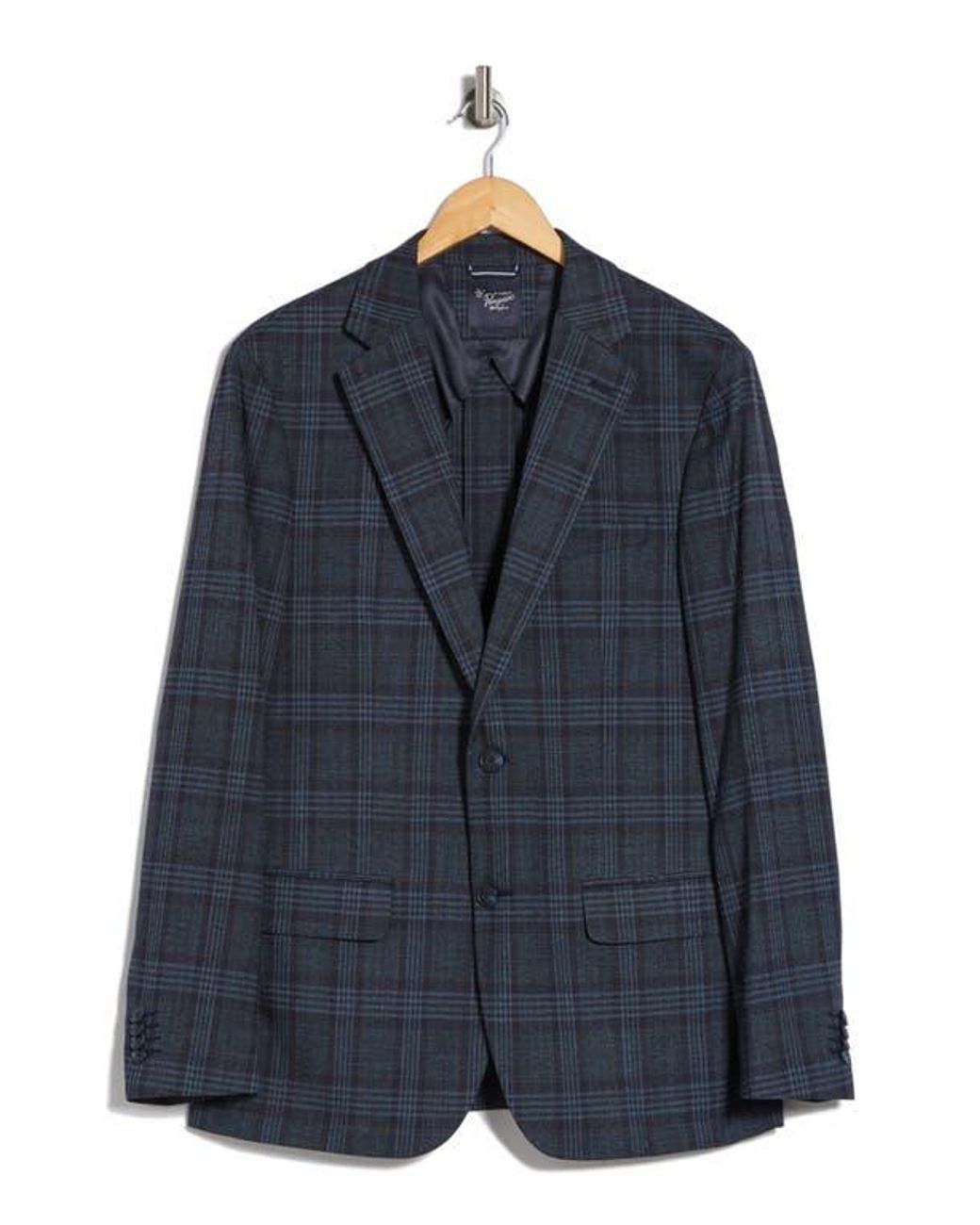 Original Penguin Port Plaid Sport Coat in Blue for Men Lyst