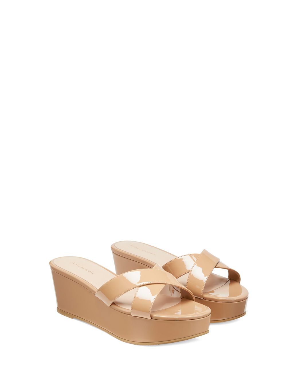Stuart Weitzman Avenue 65 Flatform Wedge Slide Sandal Lyst