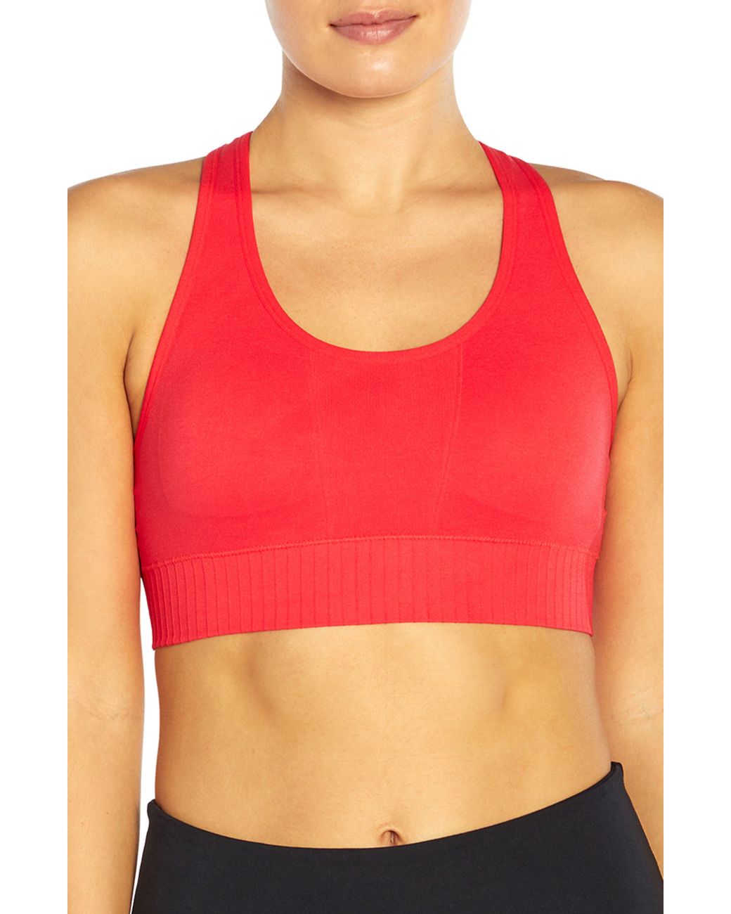 Jessica Simpson Kimmy Smalls Sports Bra In Hibiscus At Nordstrom Rack in  Pink