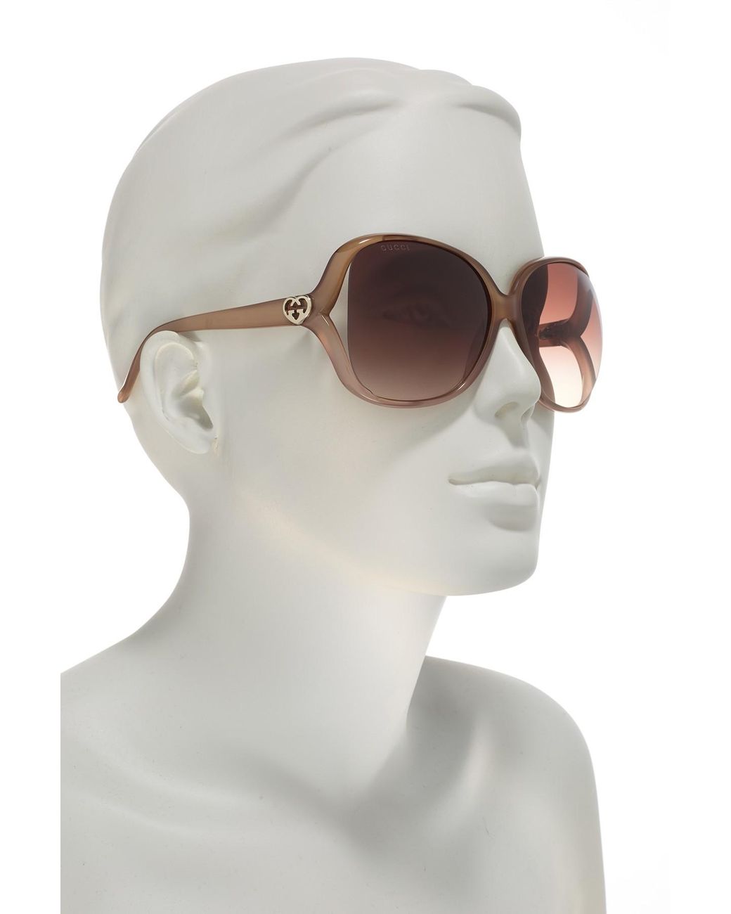 Gucci 60mm Oversized Square Sunglasses in Brown Lyst