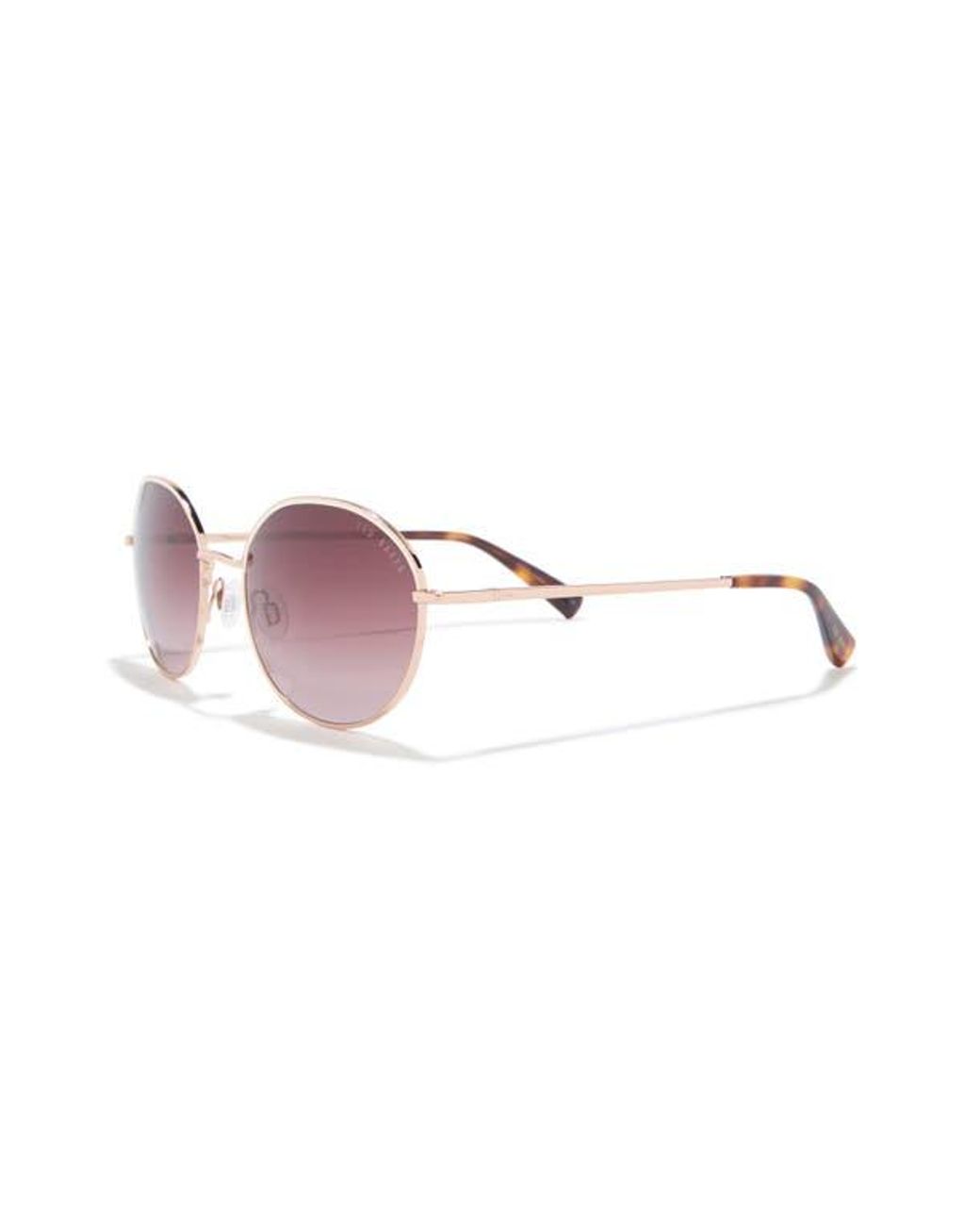 Ted Baker Pink 56Mm Gradient Round Sunglasses