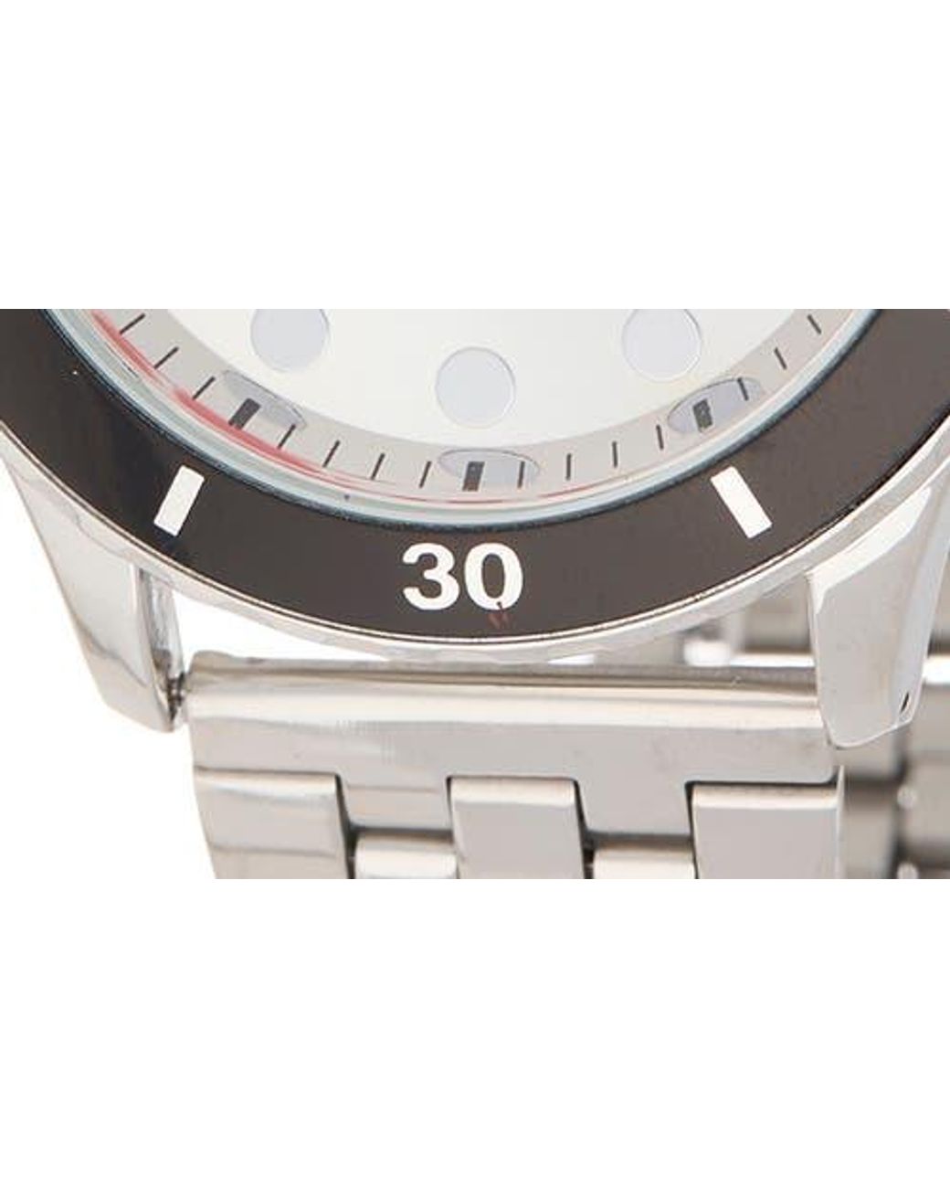 TRUE RELIGION Round Two-Tone Bezel Watch, 43Mm in Metallic 