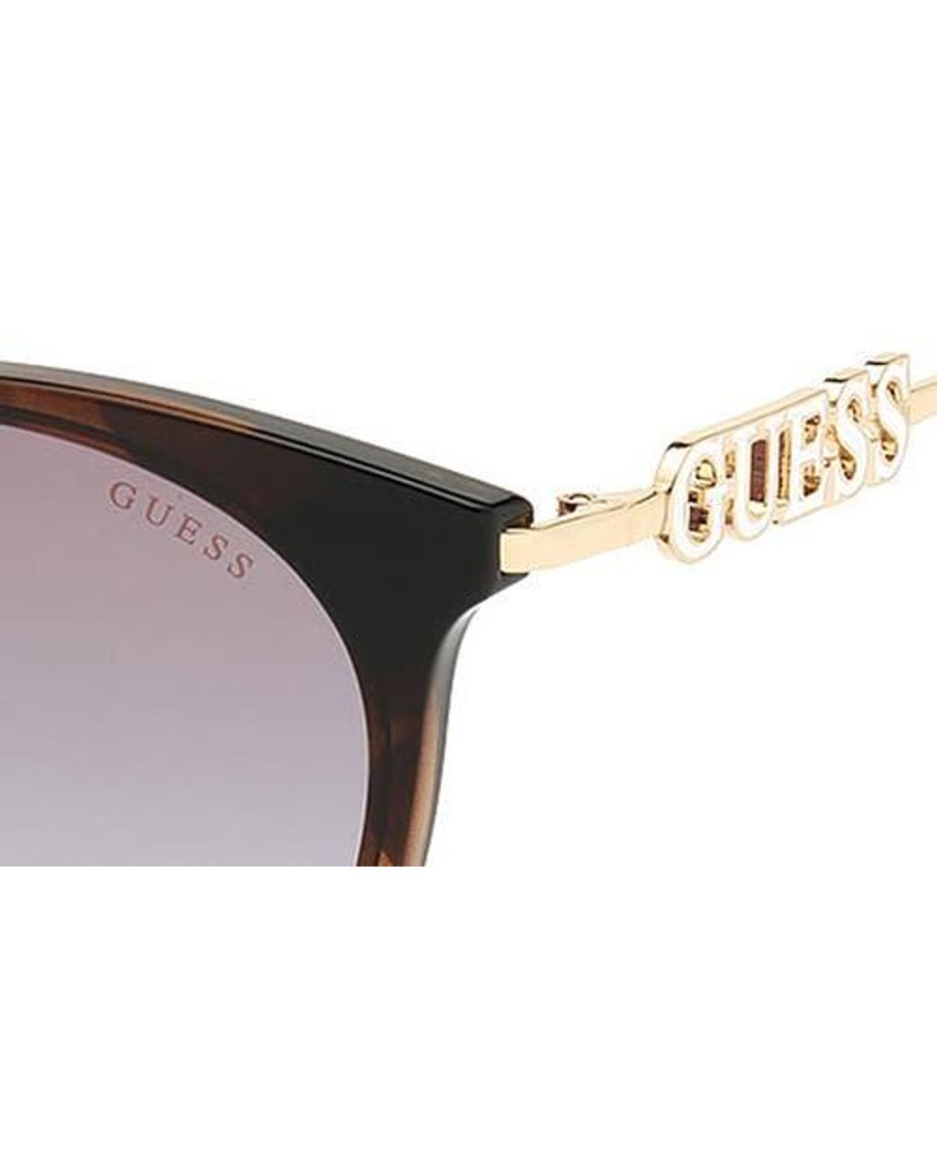 Guess Brown Round Sunglasses for men