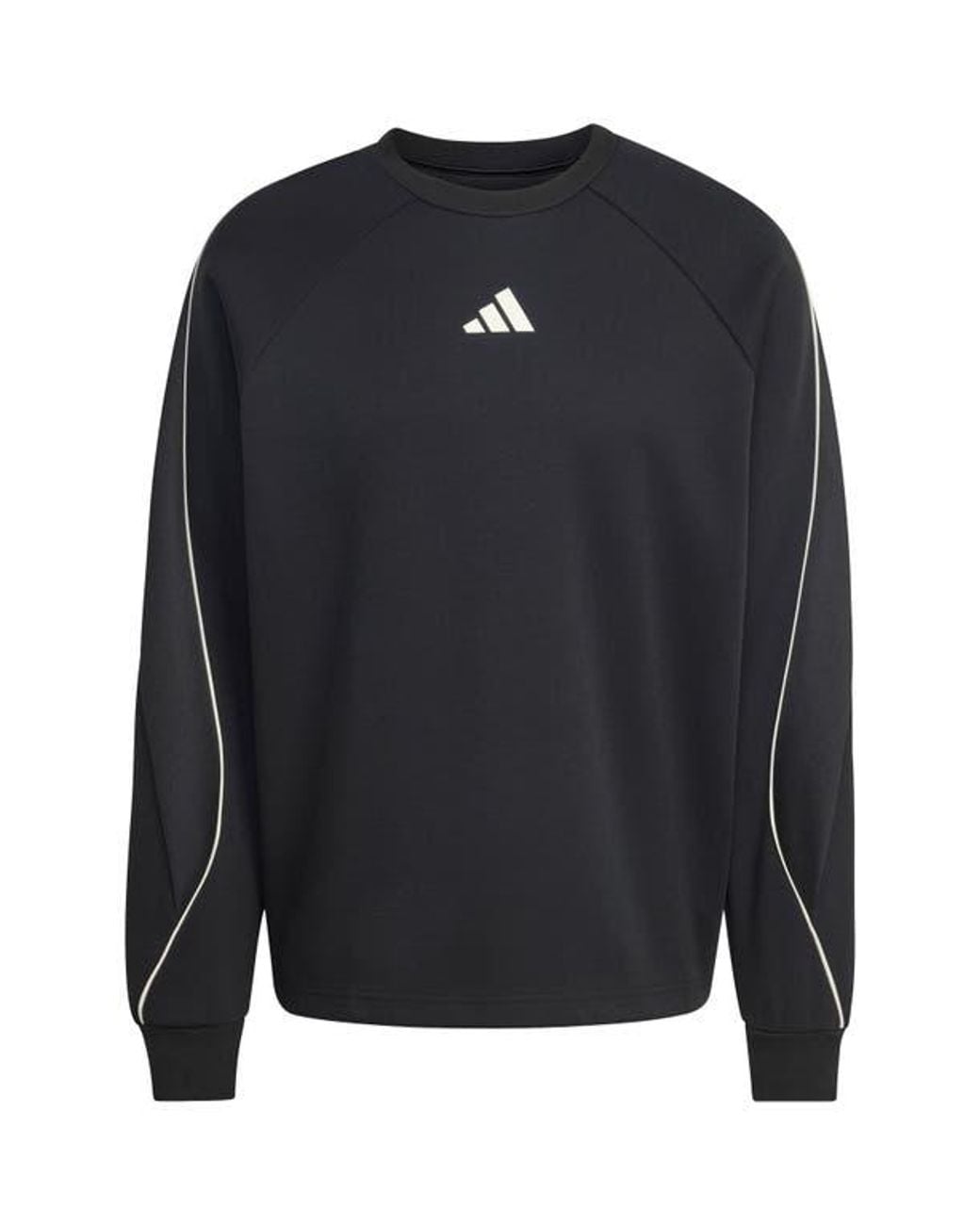 Adidas Black Stadium Crewneck Sweatshirt for men