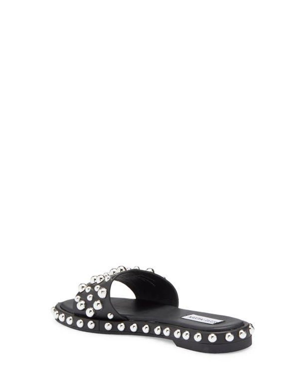 【Steve Madden】Rubee スタッド スライド サンダル Steve Madden Rubee Stud Slide Sandal in White | Lyst