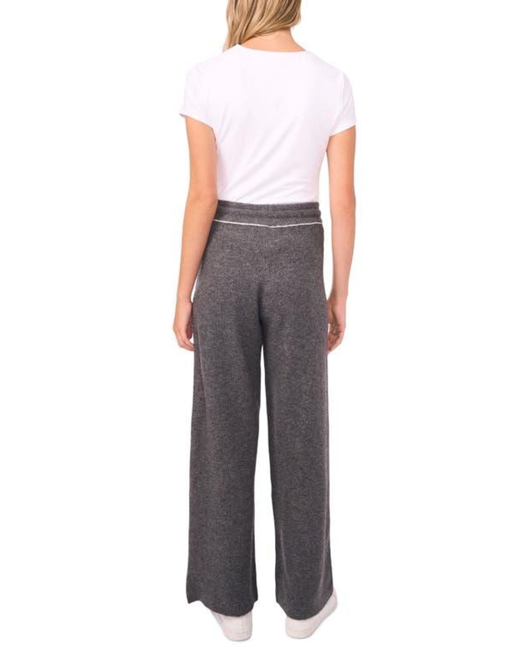 Vince Camuto Gray Knit Drawstring Pants
