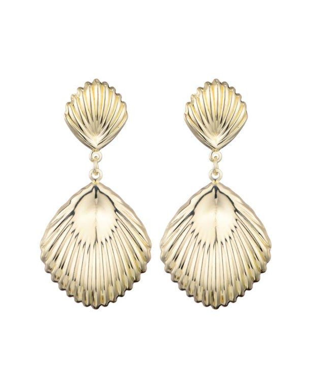 Adornia Natural Shell Inspired Drop Earrings