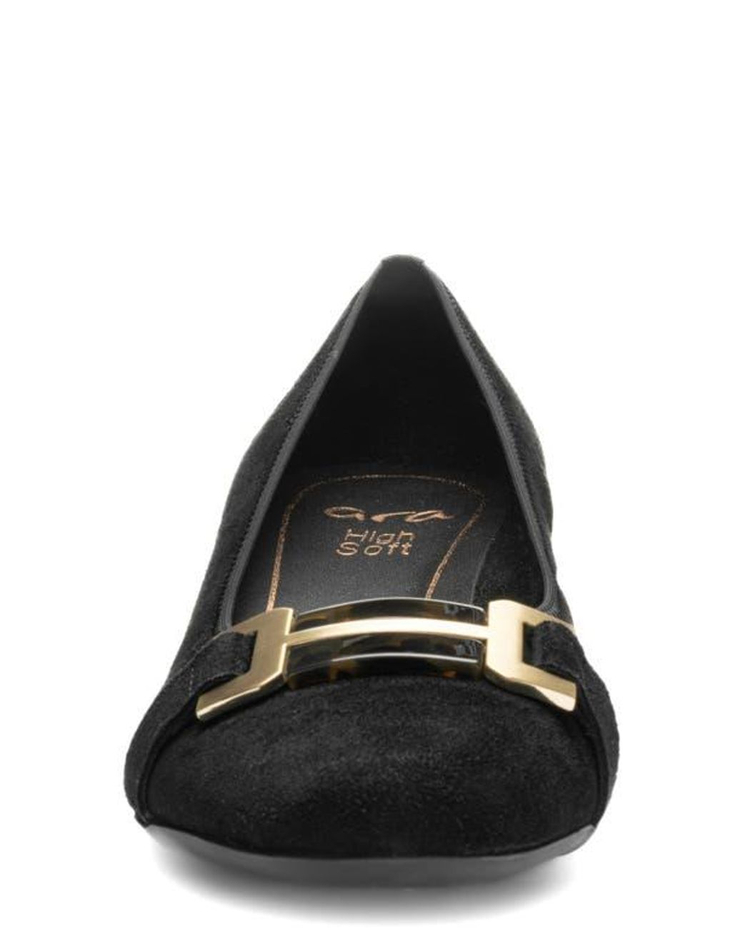 Ara Black Nebula Block Heel Pump