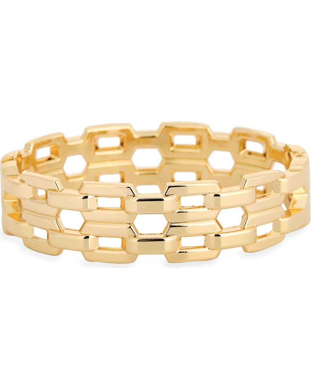 Leith Metallic Chain Link Cuff Bracelet