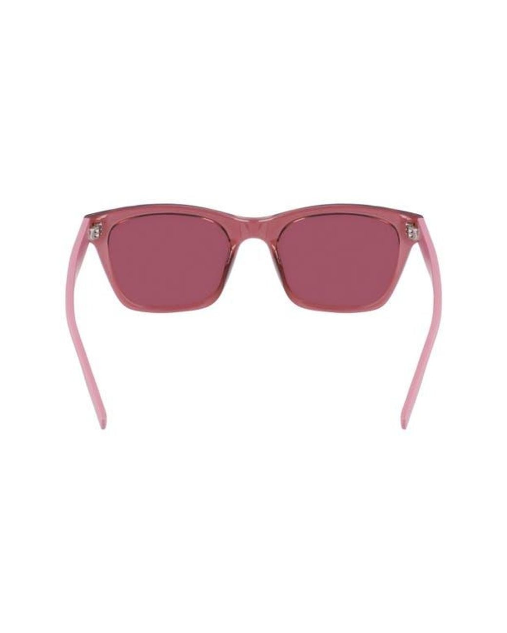Converse Pink 53Mm Rectangular Sunglasses