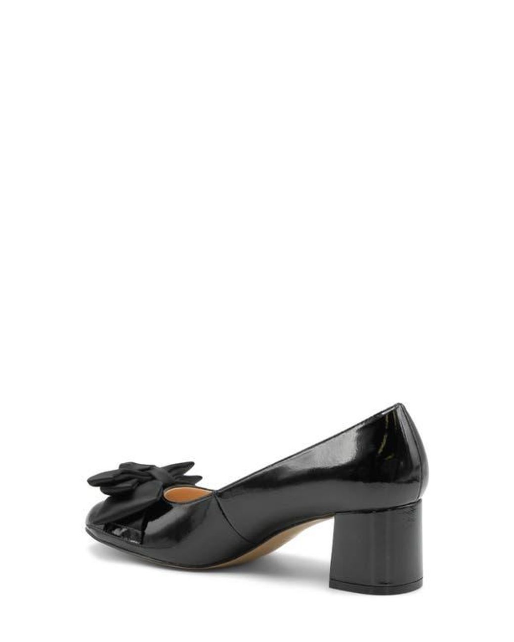 Adrienne Vittadini Black Ceena Bow Pump