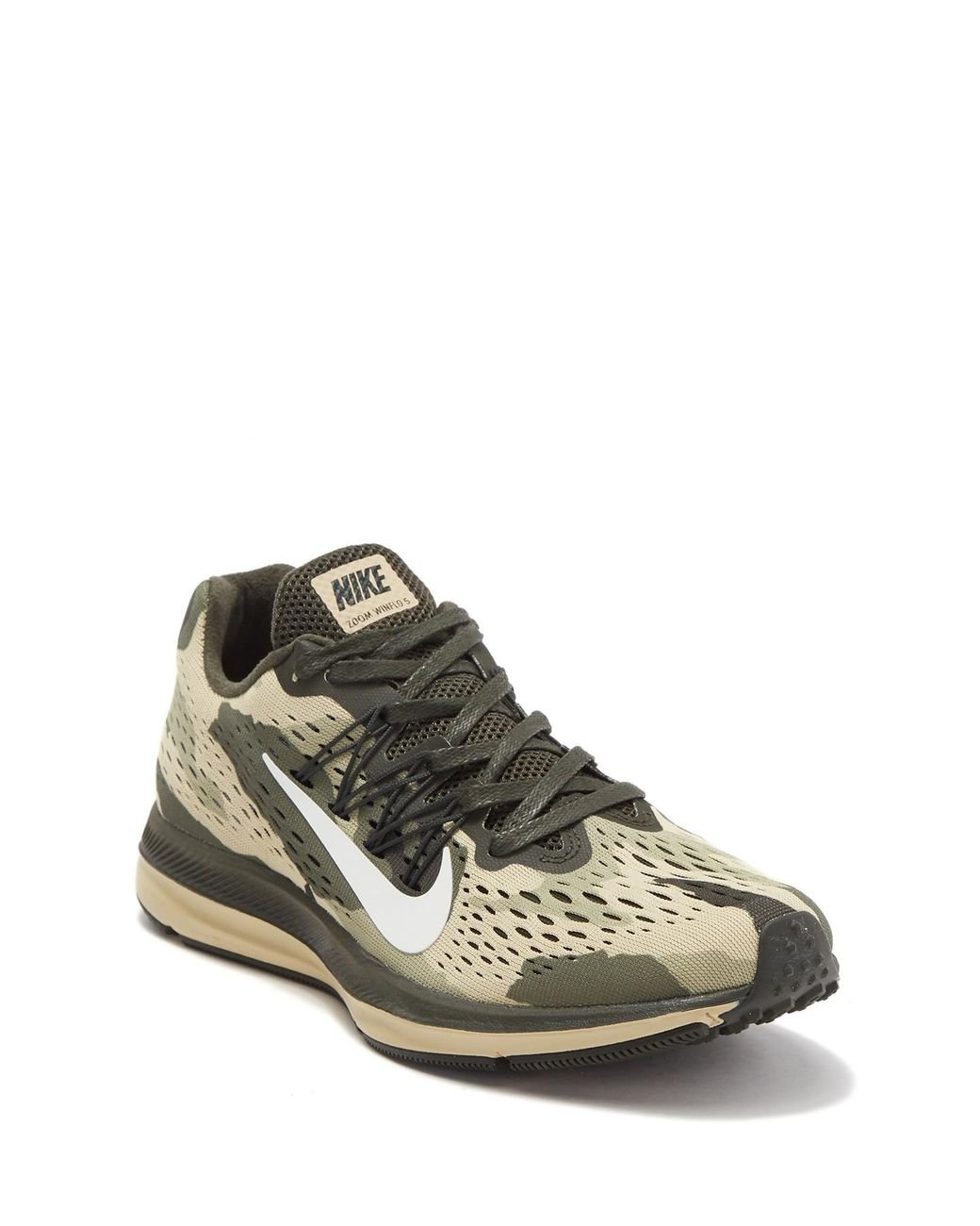 Acuoso Conversacional Rebelión Nike Air Zoom Winflo 5 Camo Running Shoe in Green for Men | Lyst