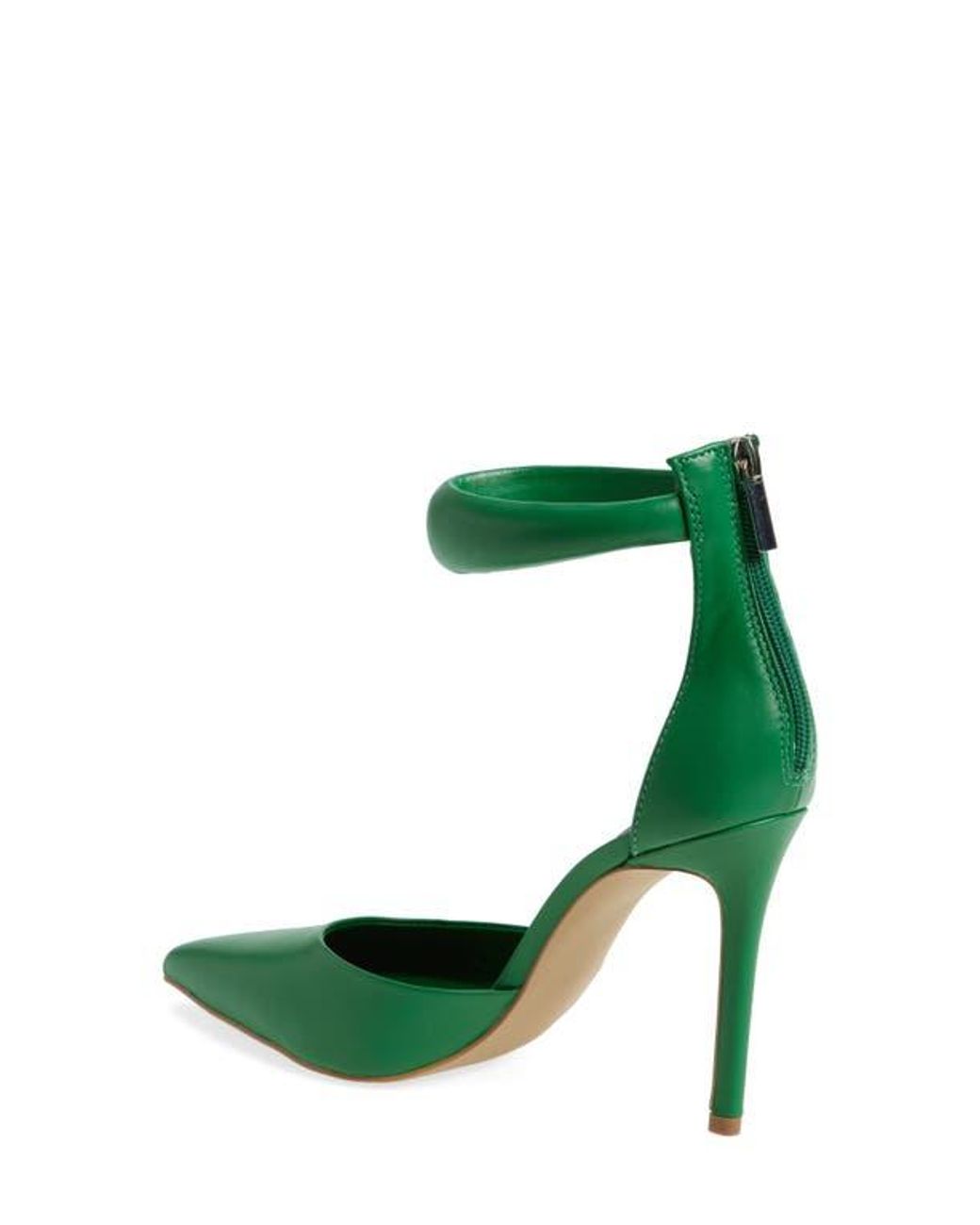 Steve Madden Ele Ankle Strap Pump in Green Lyst