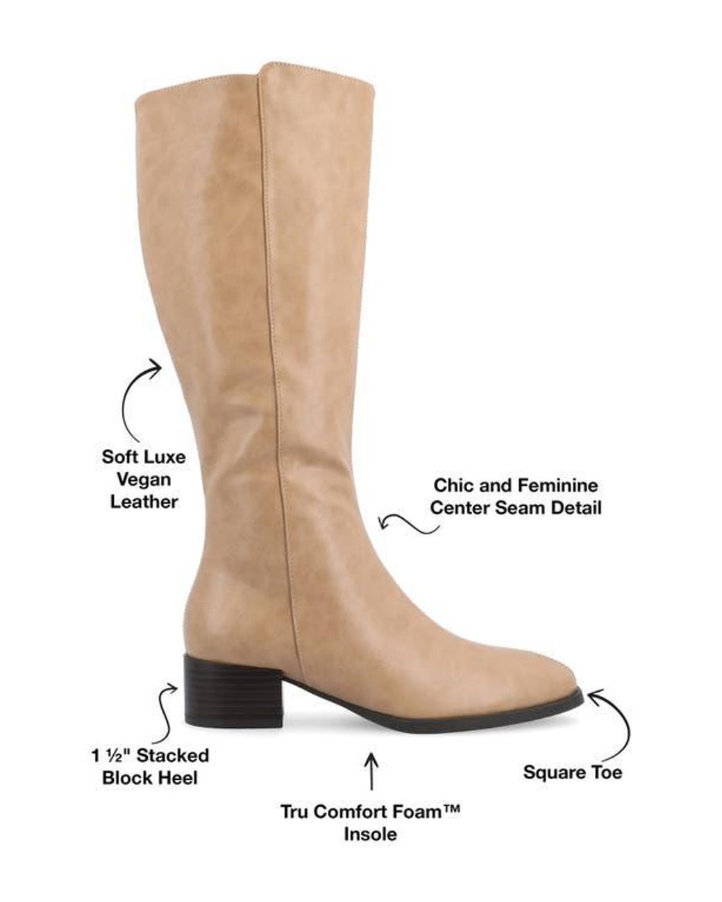 Journee Collection Brown Devri Tall Boots