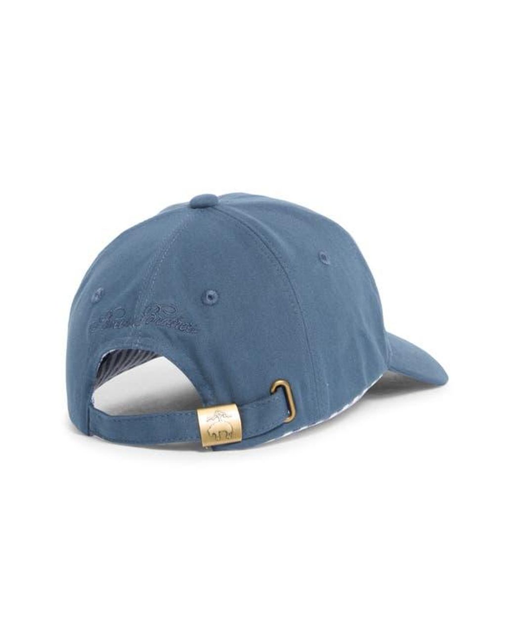 Brooks Brothers Blue Cotton Baseball Cap for men