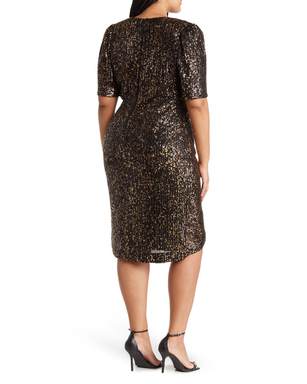 Calvin klein 2024 black sequin dress
