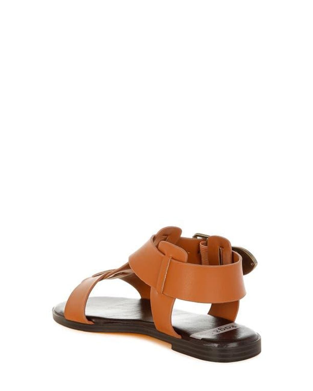 Rag & Co Brown Shayla Gladiator Flat Sandal