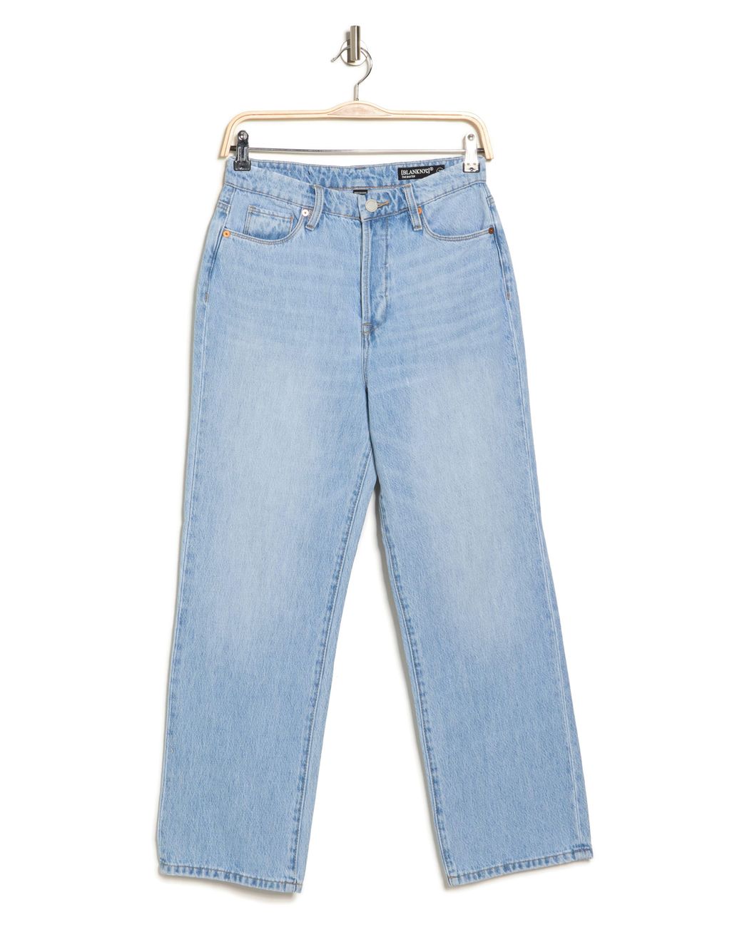 Blank NYC Baxter Rib Cage Straight Leg Jeans in Blue | Lyst
