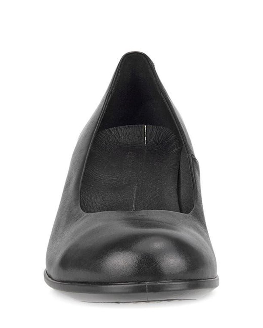 Ecco Black Block Heel Pump