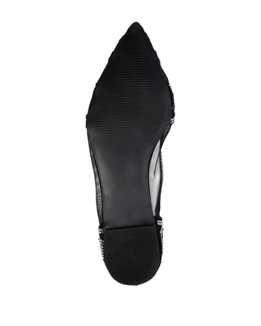 Journee Collection Black Batavia Rhinestone Flat