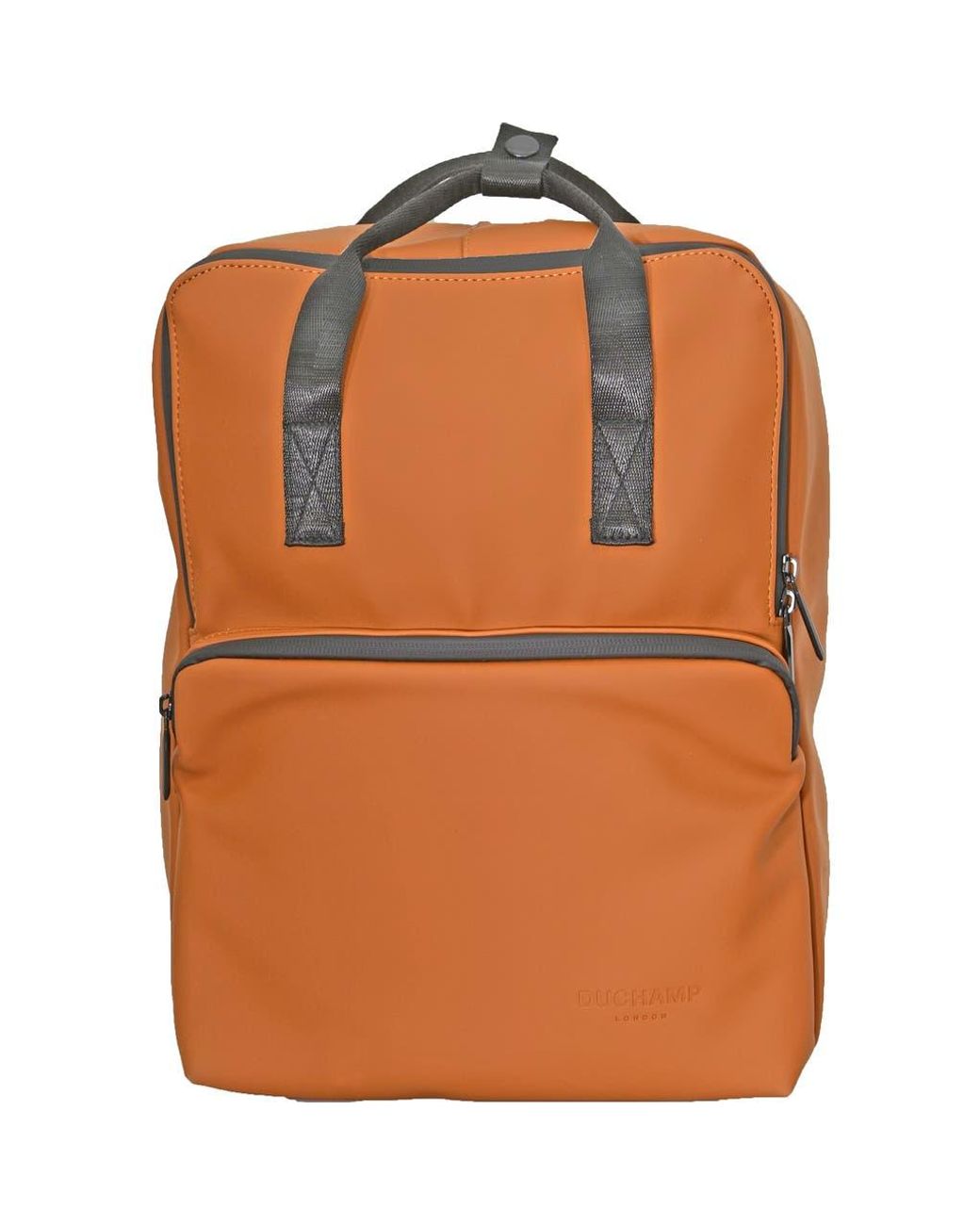 Duchamp Orange Rubberized Computer Backpack for men