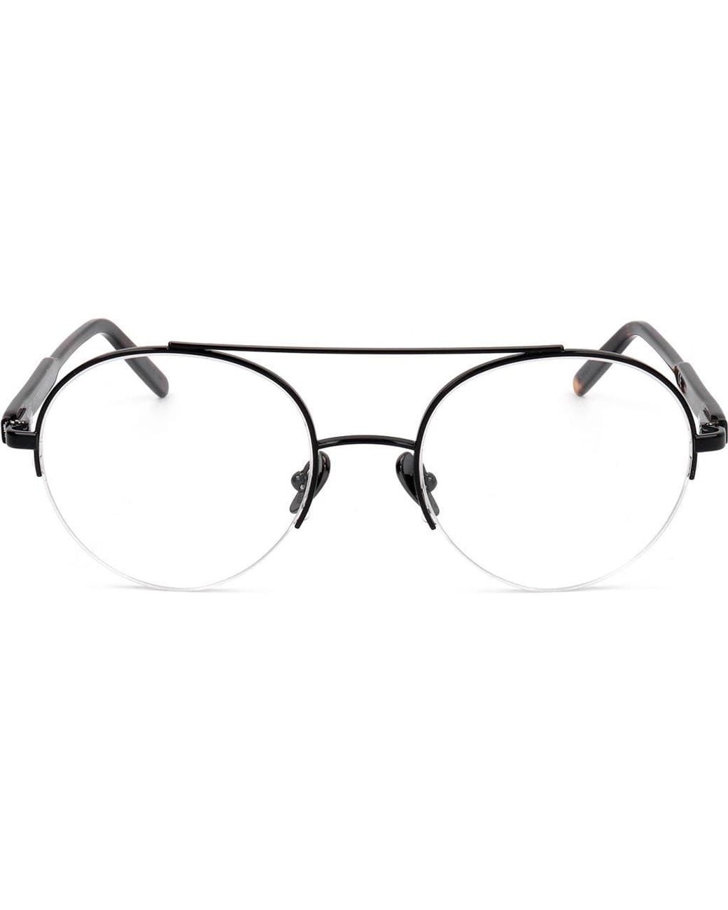 Retrosuperfuture Black 57Mm Round Optical Glasses