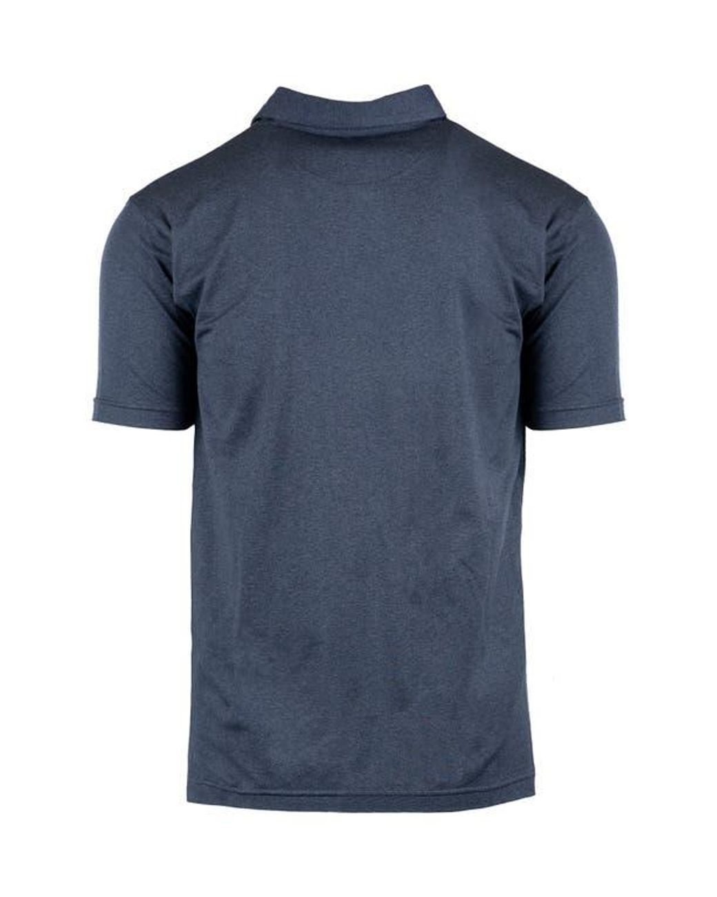 Burnside Blue Soft Jersey Polo for men