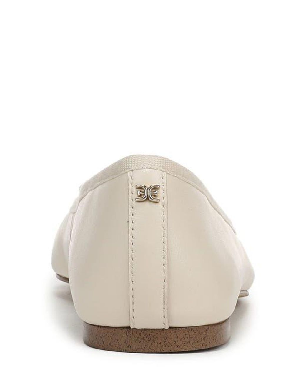 Sam Edelman White Flora Ballet Flat