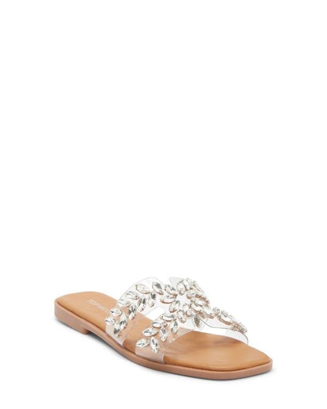 Top Moda Metallic Dubau Slide Sandal
