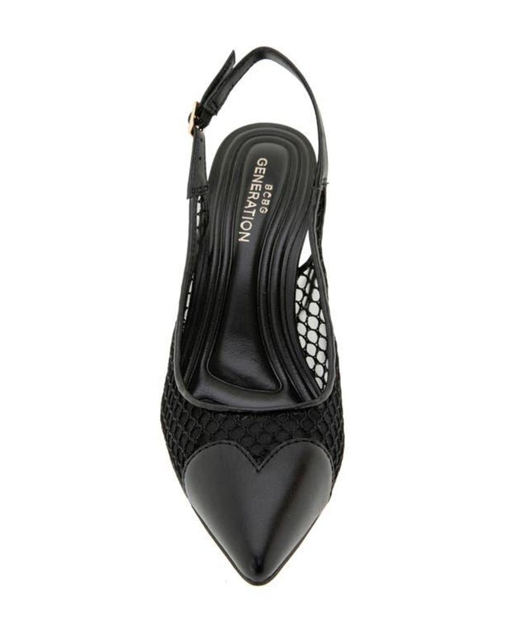 BCBGeneration Black Bridget Pointed Toe Slingback Pump