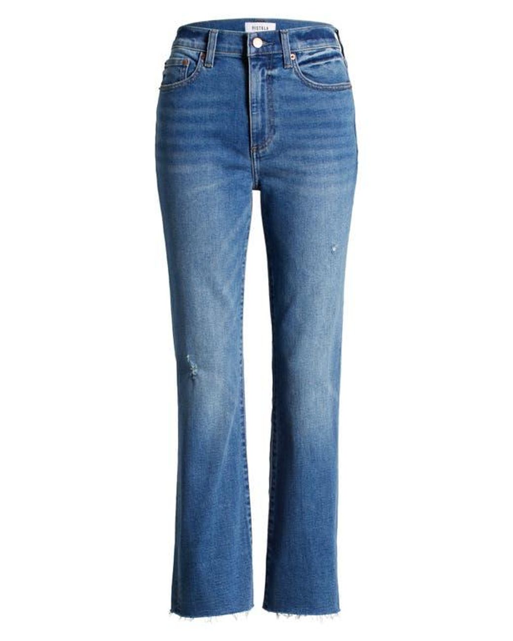 Pistola Blue Lennon High Waist Ankle Bootcut Jeans