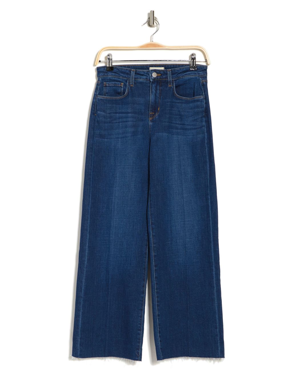 L'Agence Danica Crop Wide Leg Jeans In York At Nordstrom Rack in Blue | Lyst