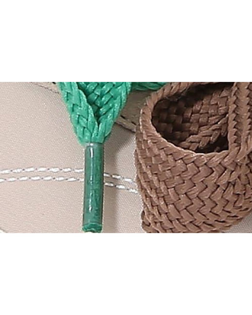 BERNESS Green Ribbon Lace Sneaker