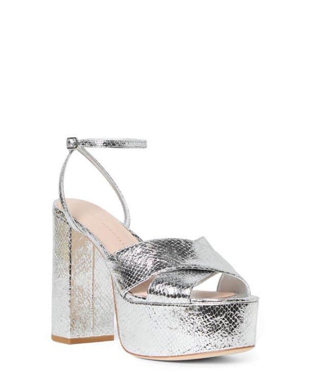 Loeffler Randall White Loretta Platform Sandal