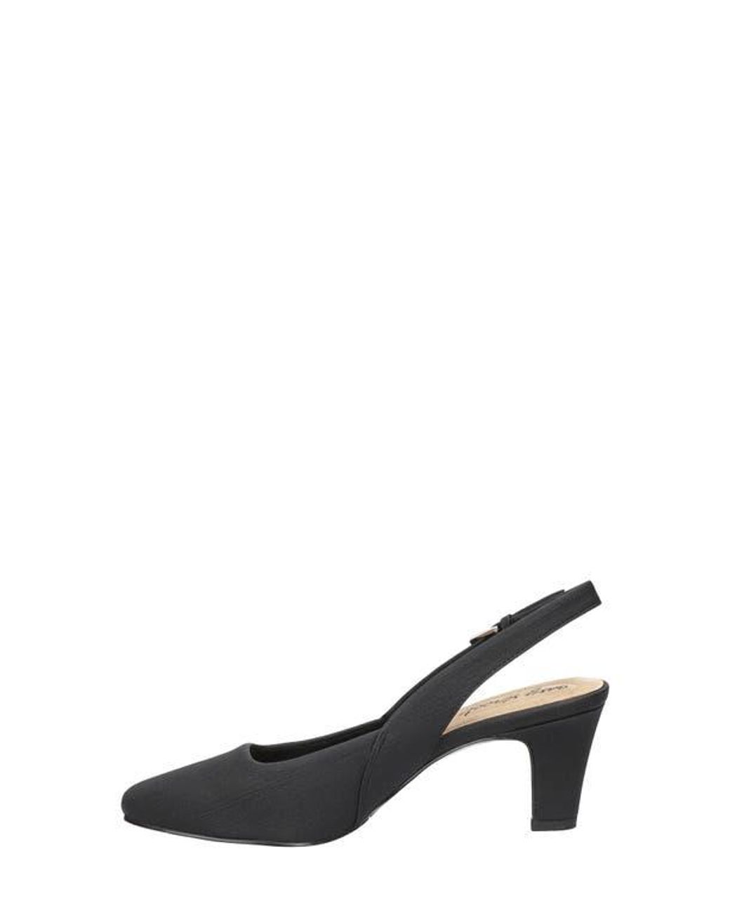 Easy Street Black Ritsa Slingback Pump