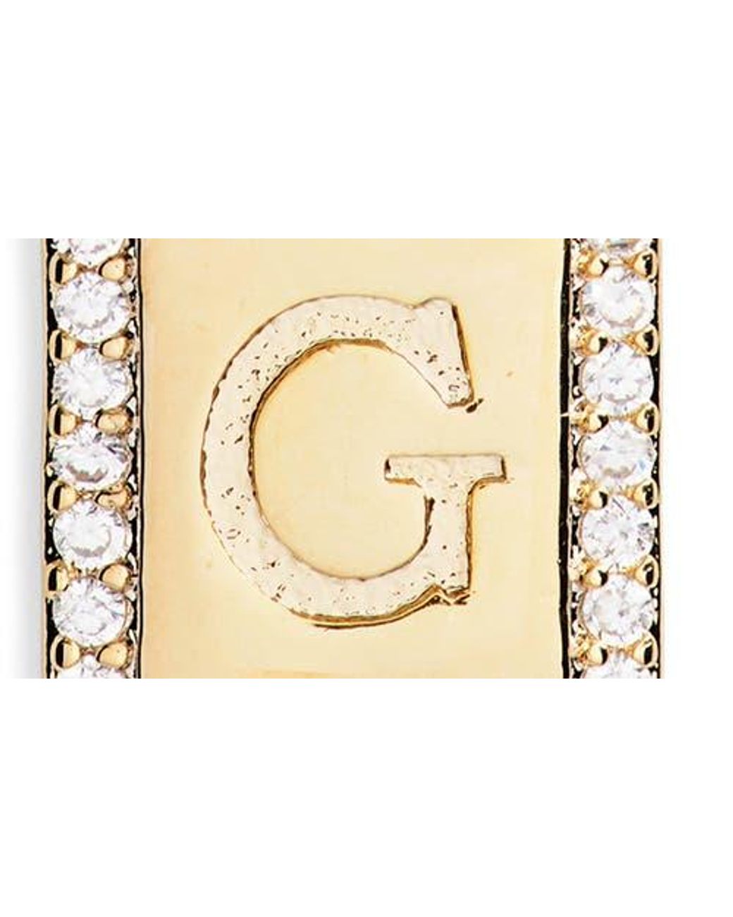 Leith Metallic Initial Pendant Necklace