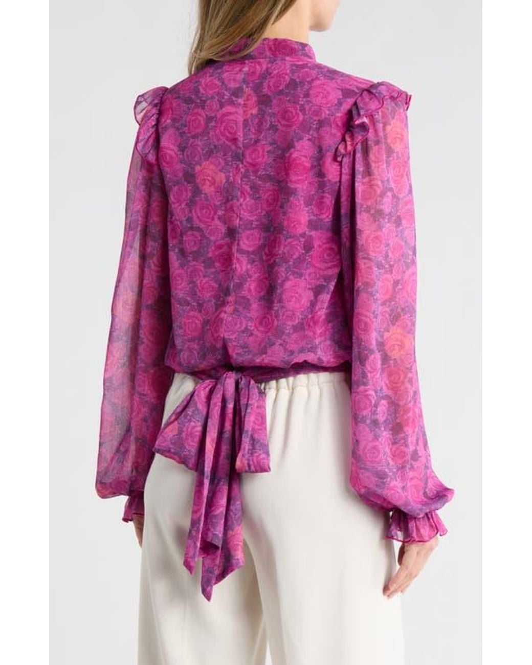 AREA STARS Pink Laya Top