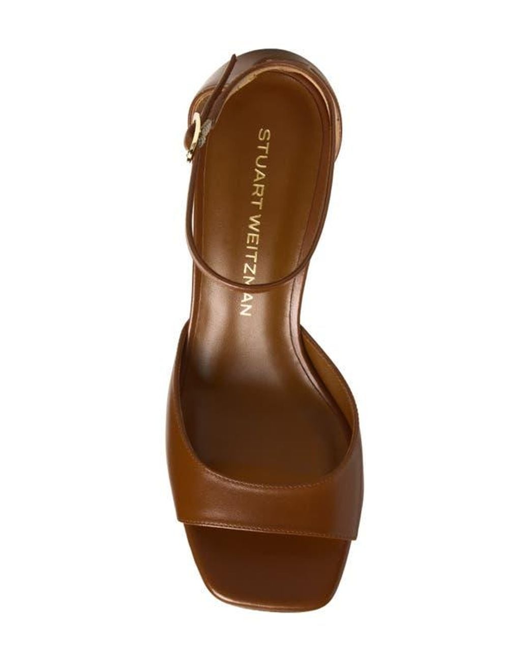 Stuart Weitzman Brown Nudistia 75 Sandal